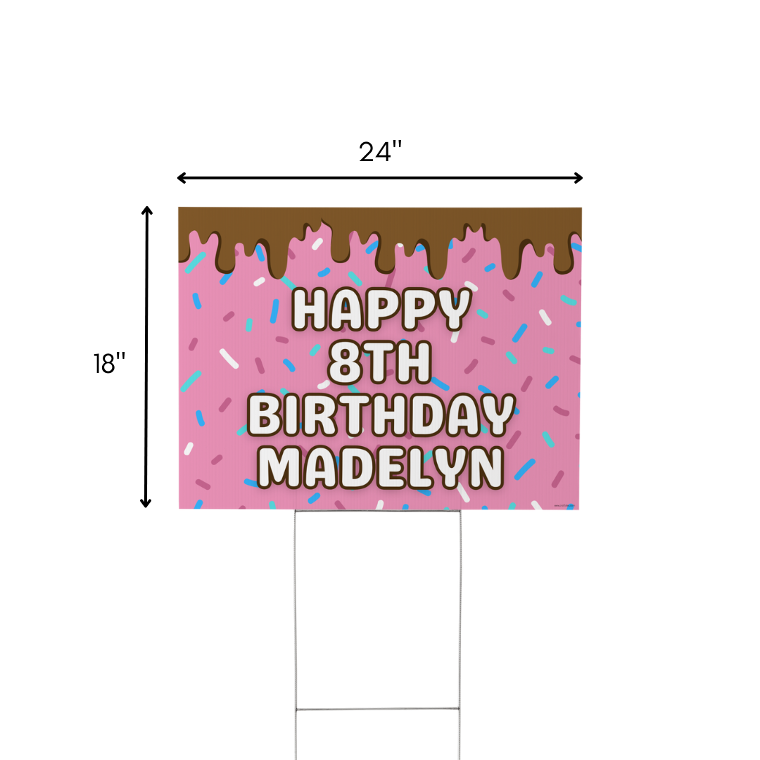 Sprinkle Cupcake Ice Cream Yard Signs