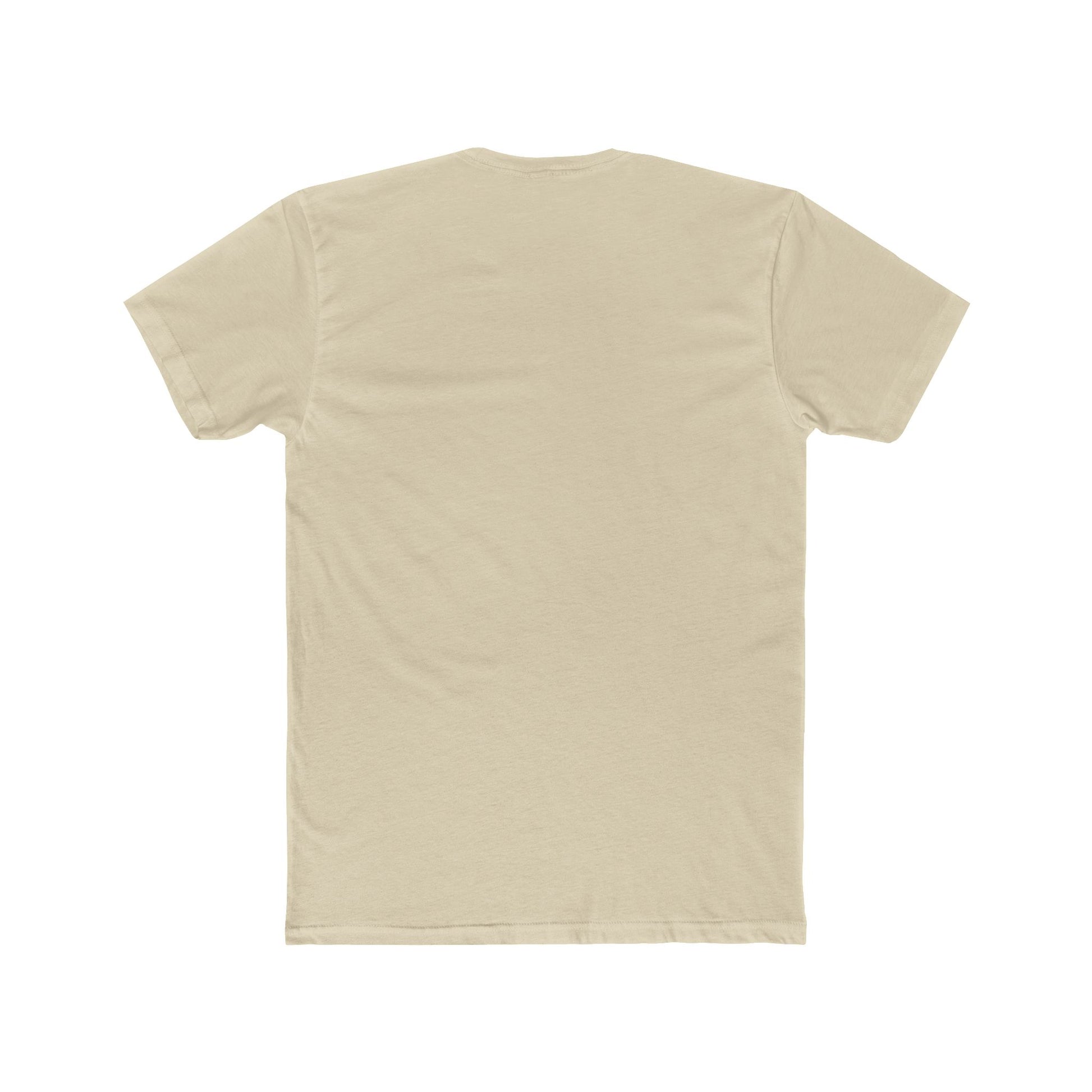 Beige t-shirt on a white background