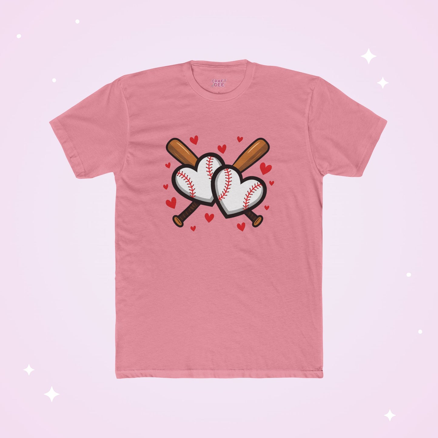 Baseball Heart Tee — Valentine Baseball Shirt, I Love Baseball T-Shirt