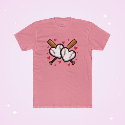 Baseball Heart Tee — Valentine Baseball Shirt, I Love Baseball T-Shirt