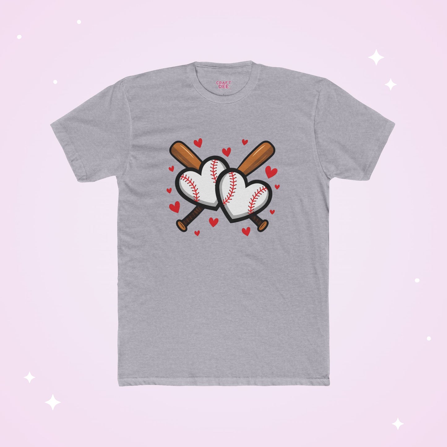 Baseball Heart Tee — Valentine Baseball Shirt, I Love Baseball T-Shirt