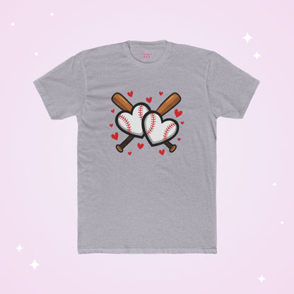 Baseball Heart Tee — Valentine Baseball Shirt, I Love Baseball T-Shirt