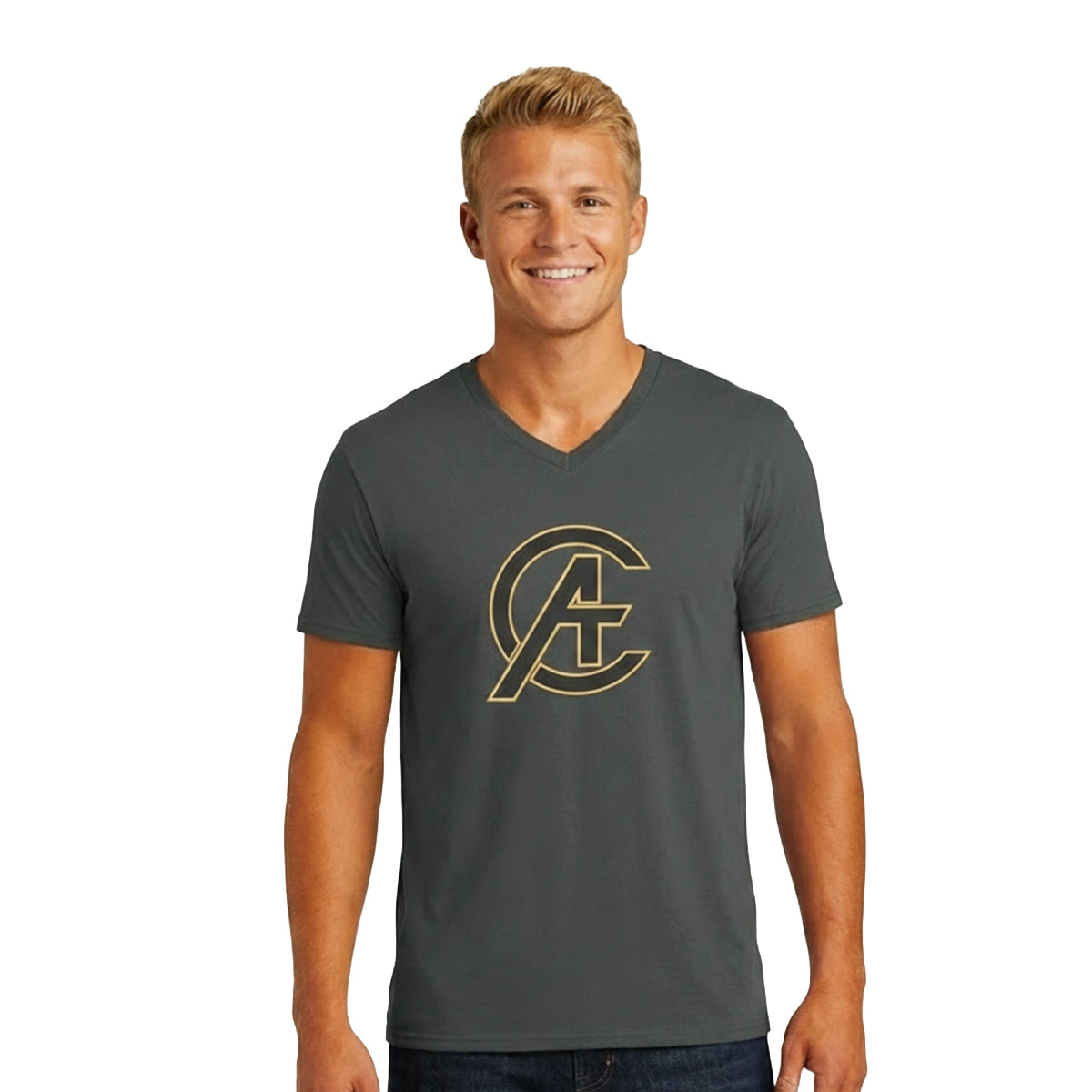 Adult Corona Avengers VNeck Logo Tee