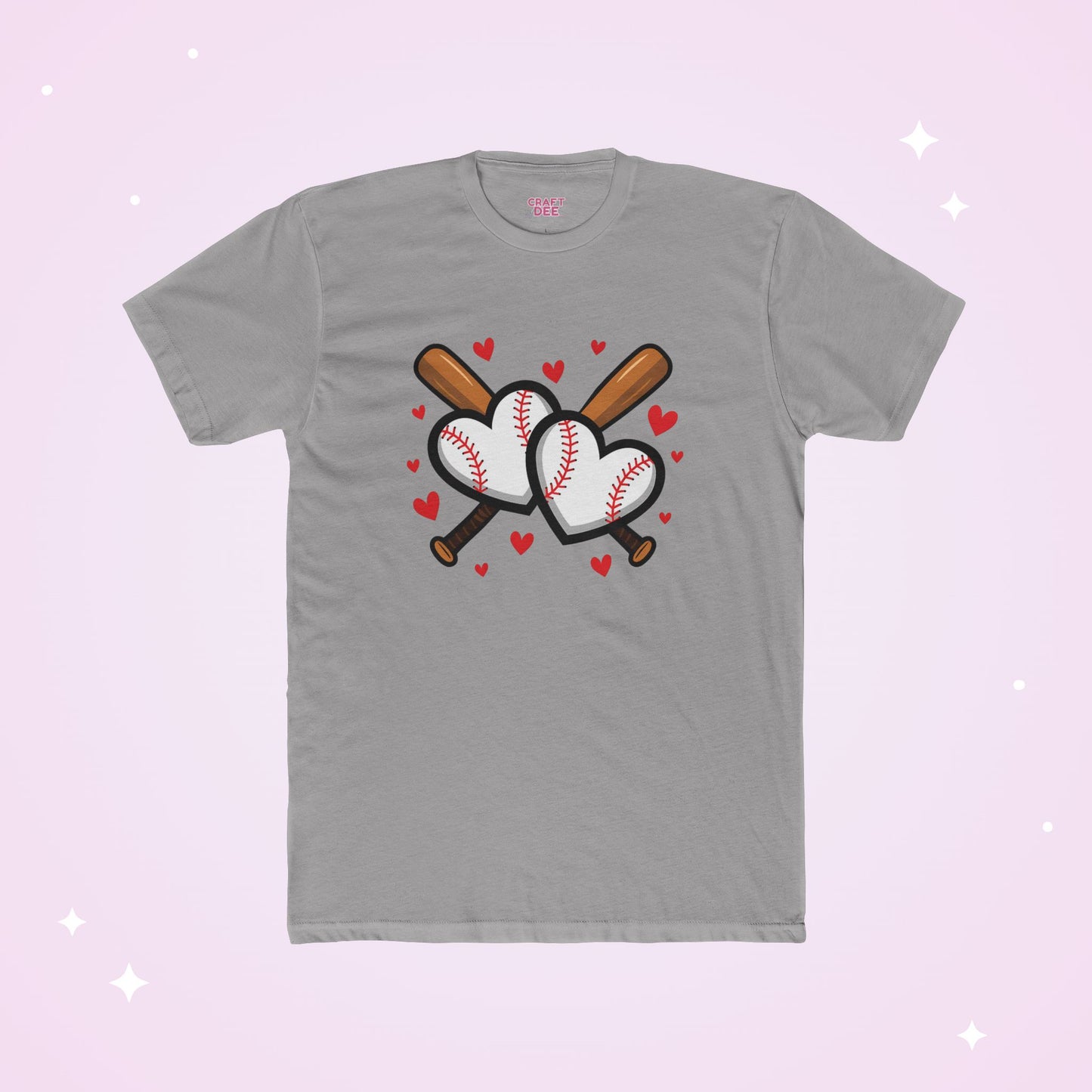 Baseball Heart Tee — Valentine Baseball Shirt, I Love Baseball T-Shirt