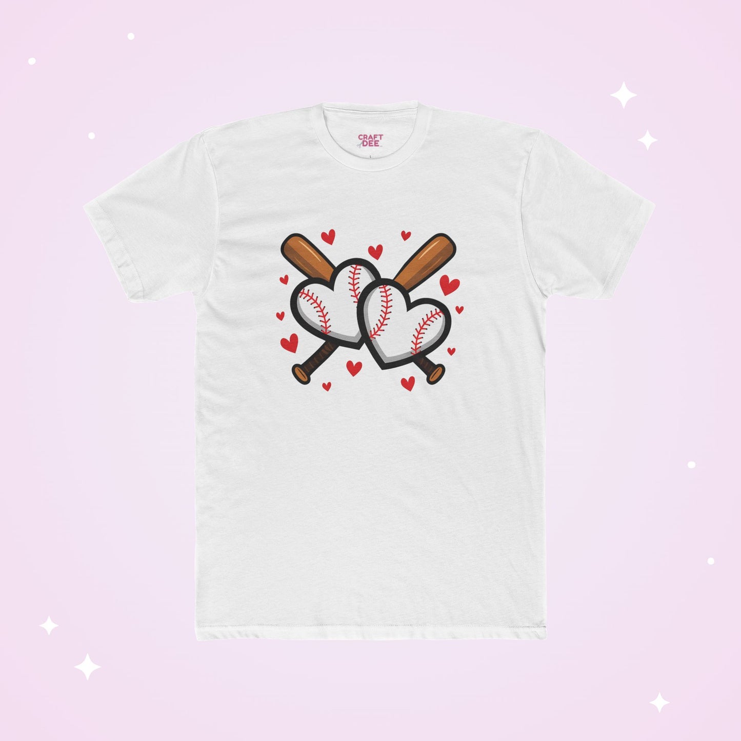 Baseball Heart Tee — Valentine Baseball Shirt, I Love Baseball T-Shirt