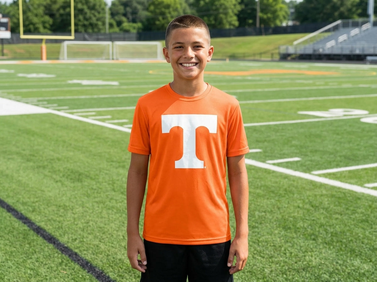 Youth Vols Practice Logo Tee